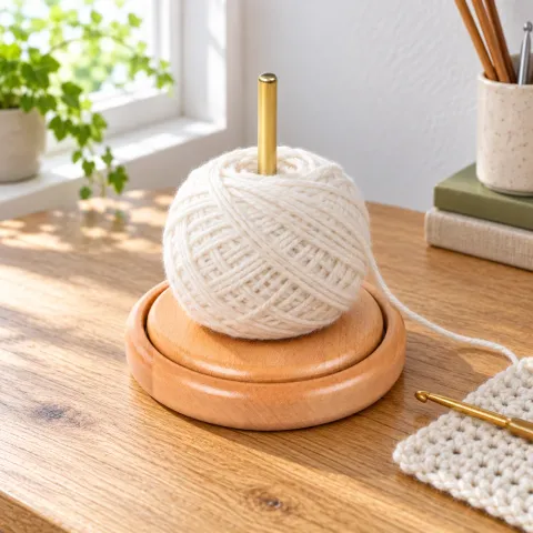 Cecilia Wooden Yarn Holder