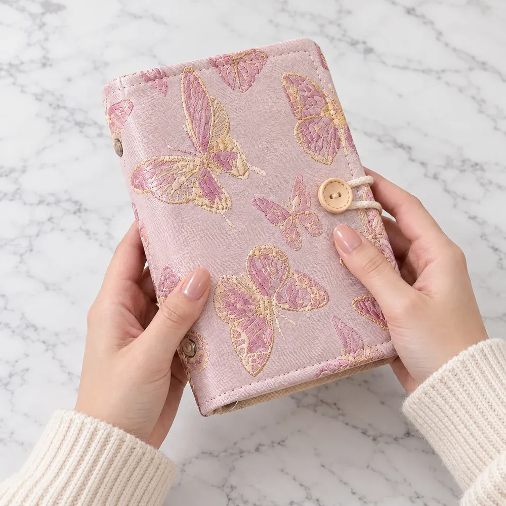 Constance Circular Needle Case · Pink