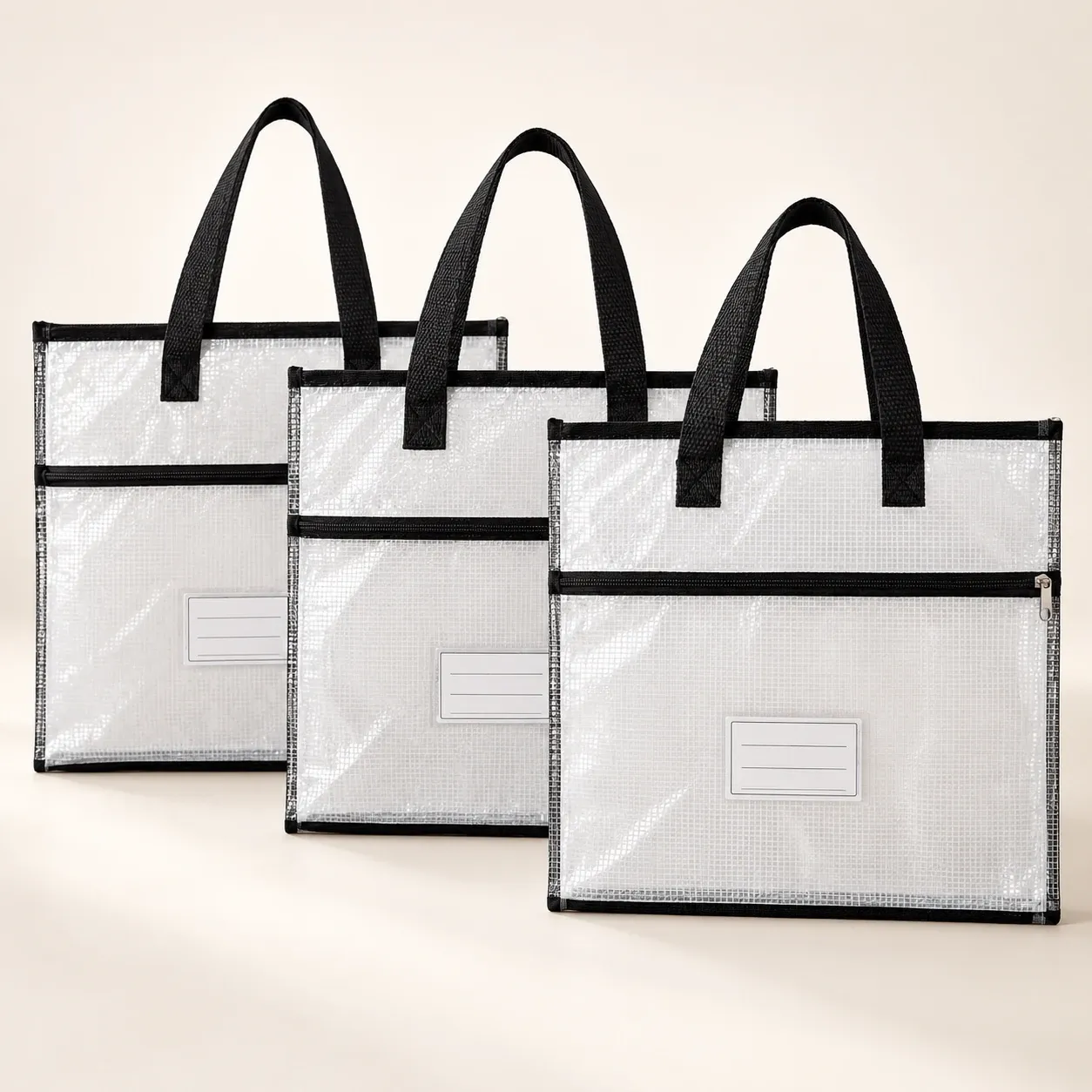 Pearl Project Bag Trio · Black